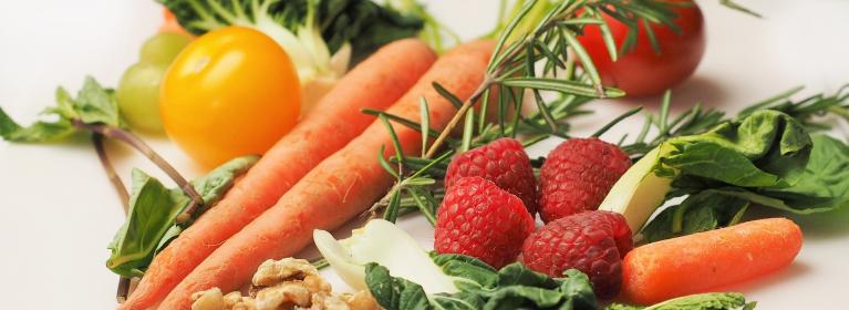 A selection of fruit and vegetables