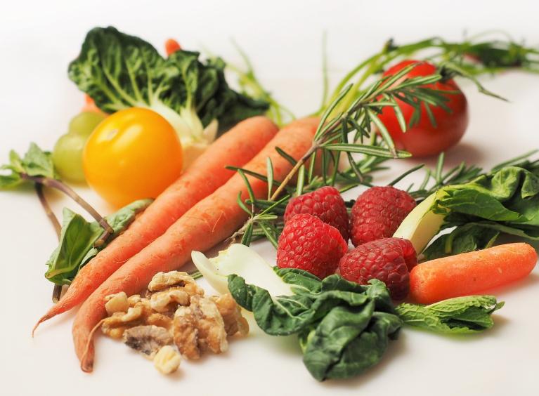 A selection of fruit and vegetables