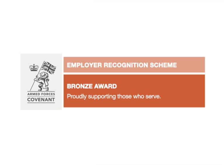 Armed Forces Covenant - Employer Recognition Scheme - Bronze Award