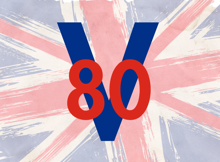 VE Day 80 graphic