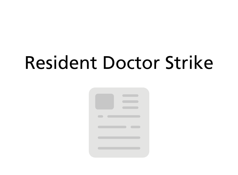 Image of Resident Doctor Strike