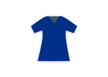Registered nurse uniform for A and E, dark blue